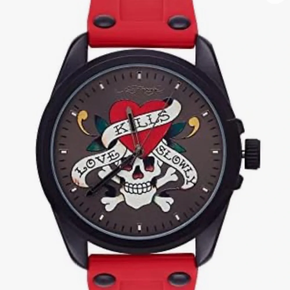 EdHardy skull watch. Men’s but unisex new in box